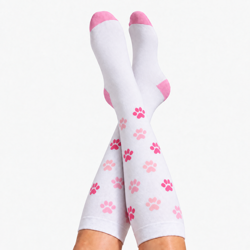 Paw Print Compression Socks
