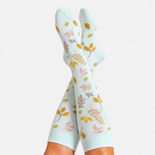 Leaf Mint Compression Socks