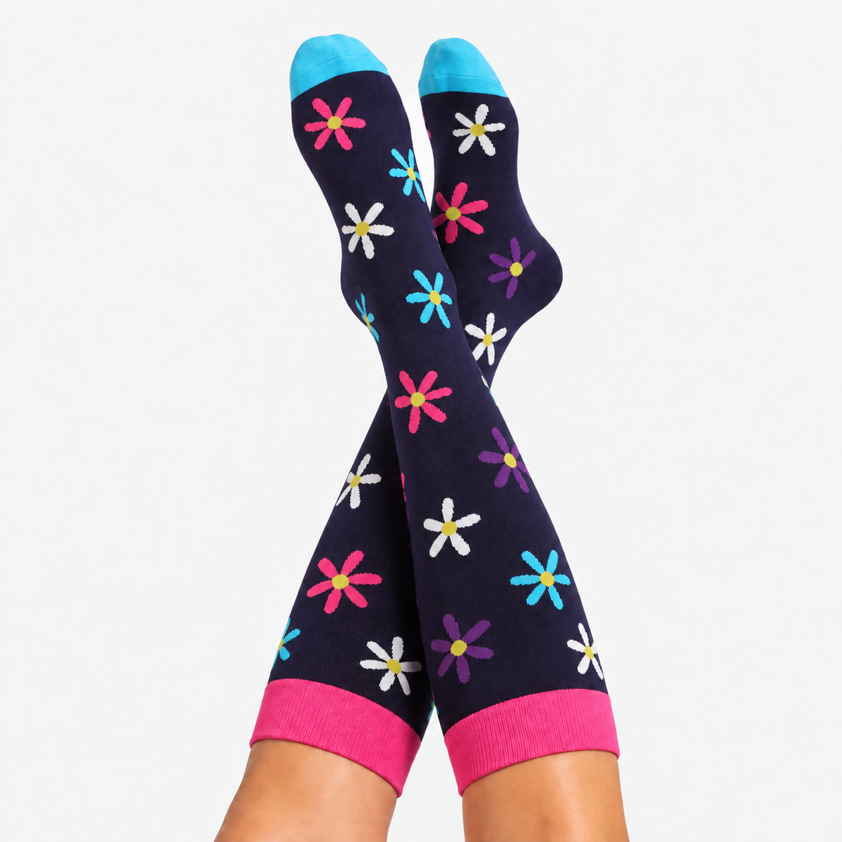 Flowers Gravel Compression Socks