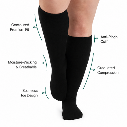 RENOVA™ Bamboo Wide Compression Socks