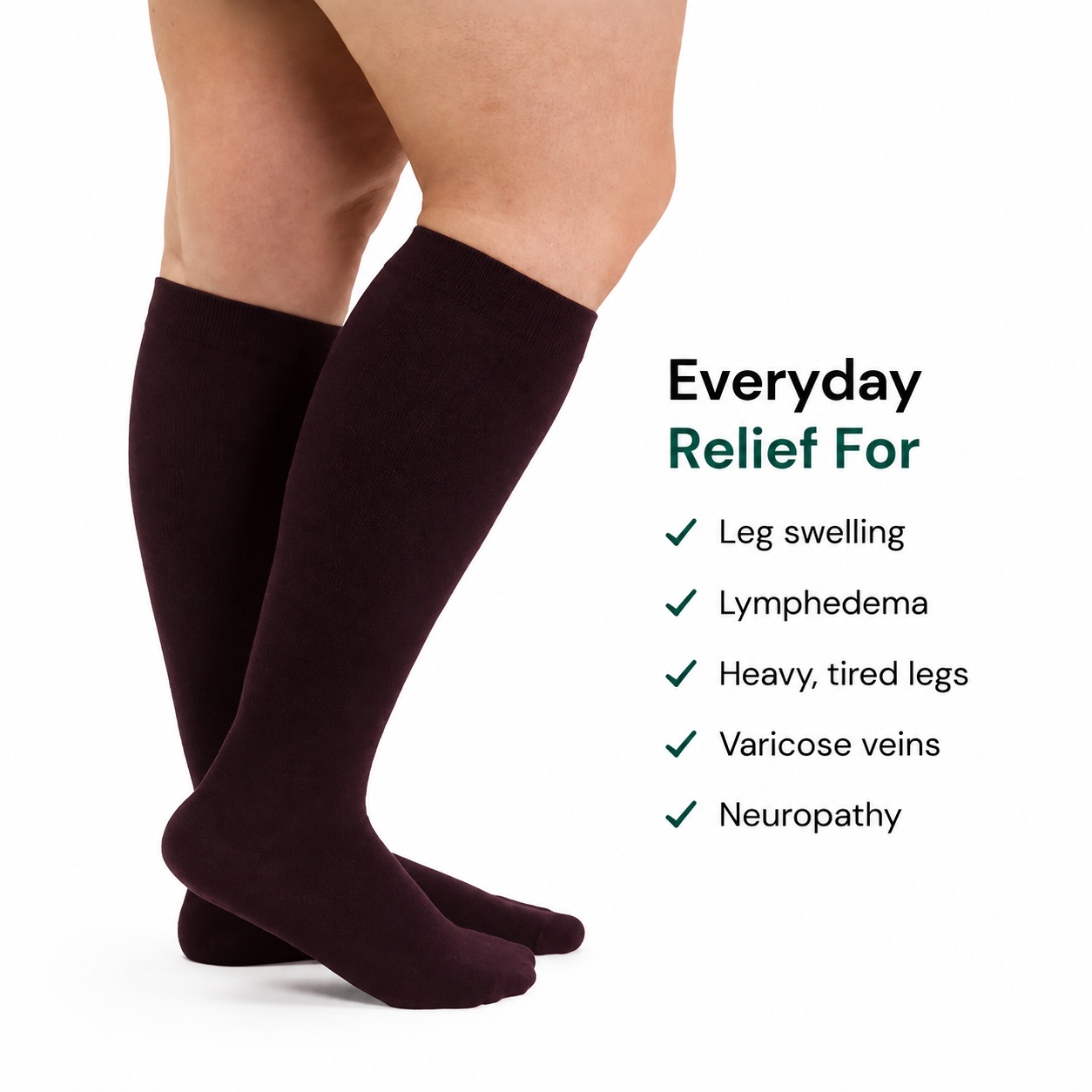 RENOVA™ Bamboo Wide Compression Socks