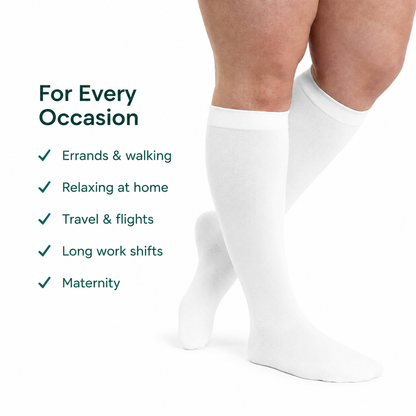 RENOVA™ Bamboo Wide Compression Socks