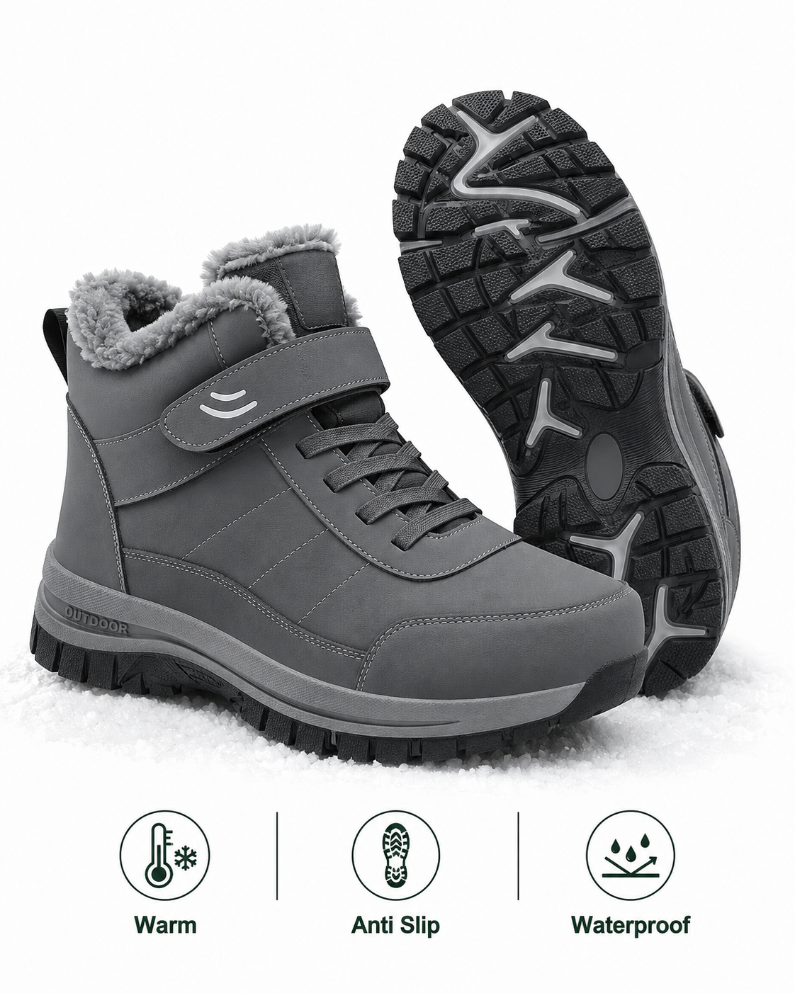 RENOVA™ Orthopedic Boots Arctic Grip® Rubber Sole