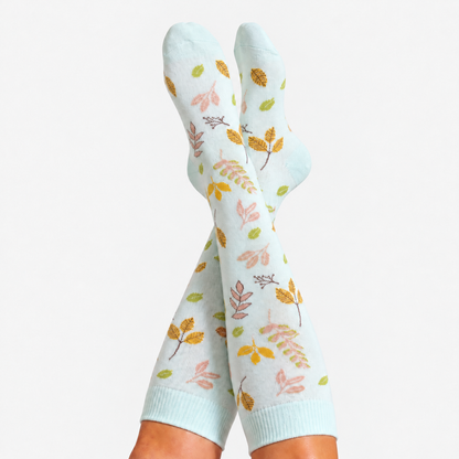 Flowers Pink Compression Socks