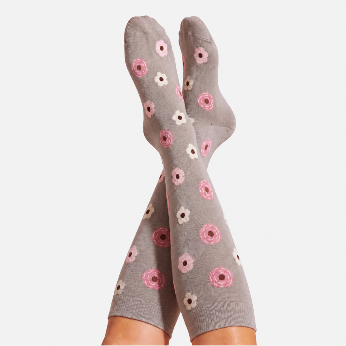 Flowers Gravel Compression Socks