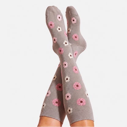 Flowers Gravel Compression Socks