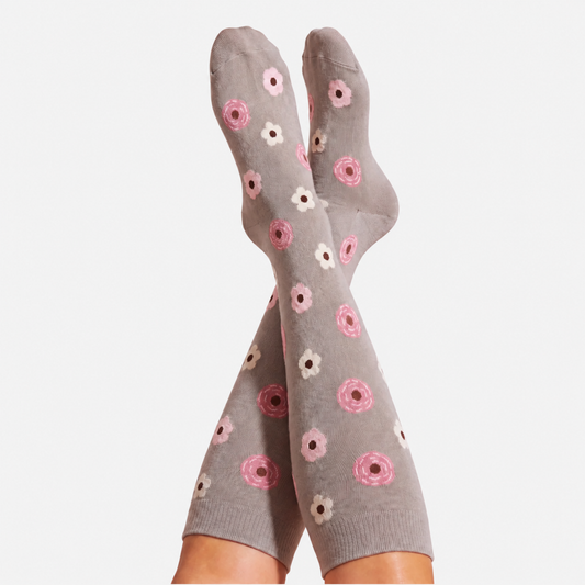 Flowers Gravel Compression Socks