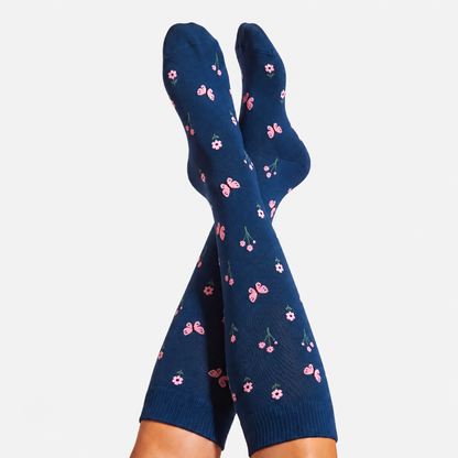 Flowers Gravel Compression Socks