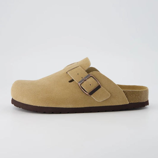 Renova Genuine Suede Clogs