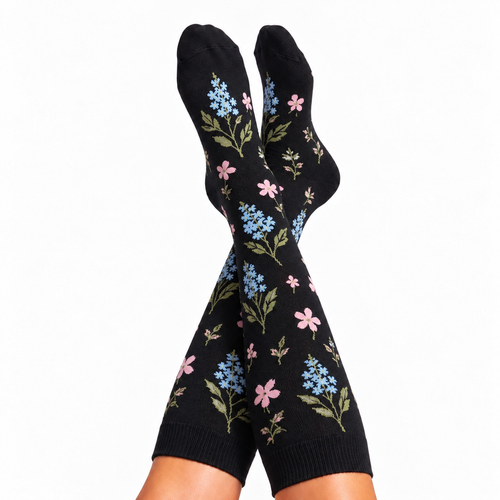 Lyly Black Compression Socks