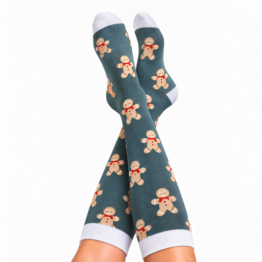 Gingerbread Man Compression Socks
